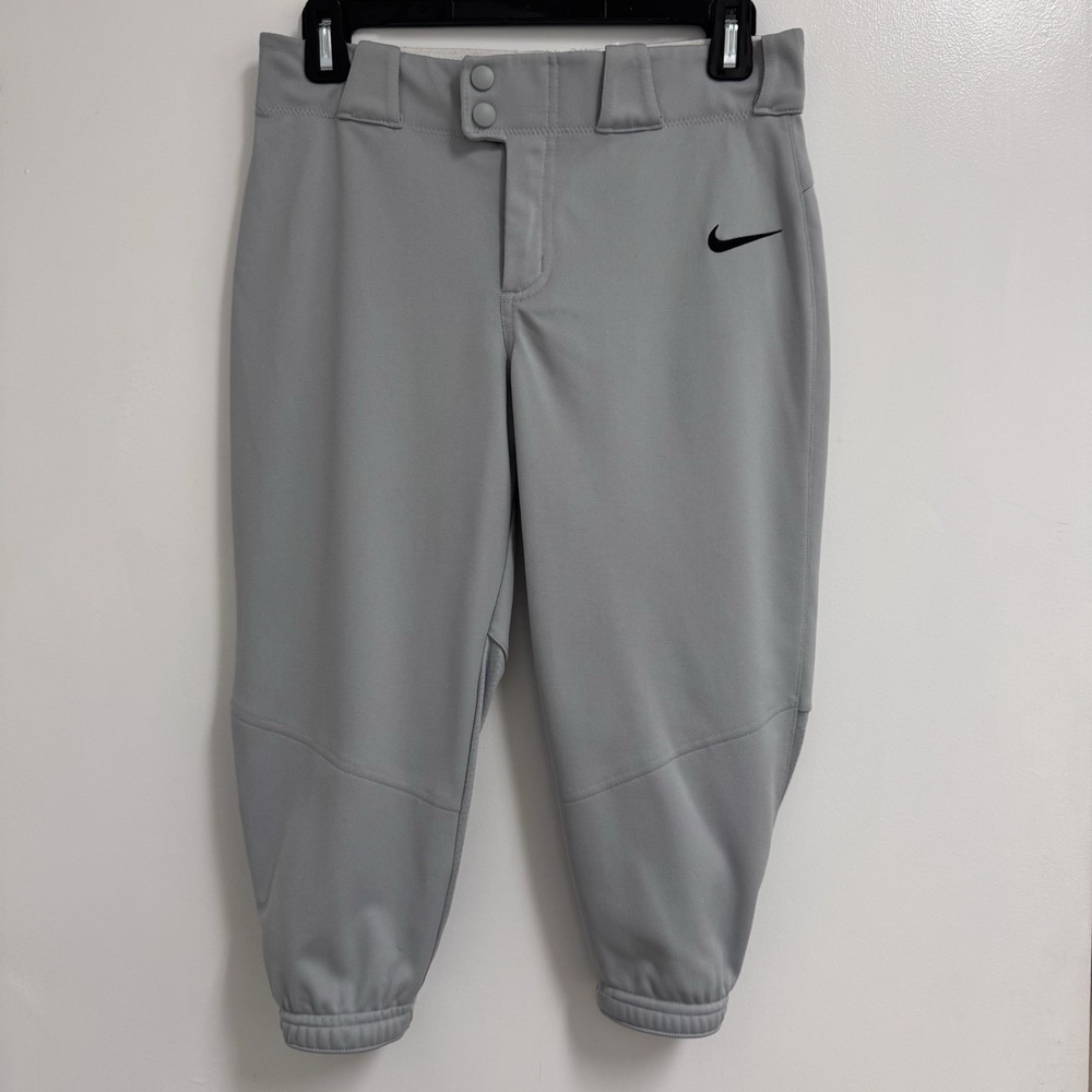 Nike Vapor Select High Baseball Softball Pant Youth/Big Kids' Size Large Gray